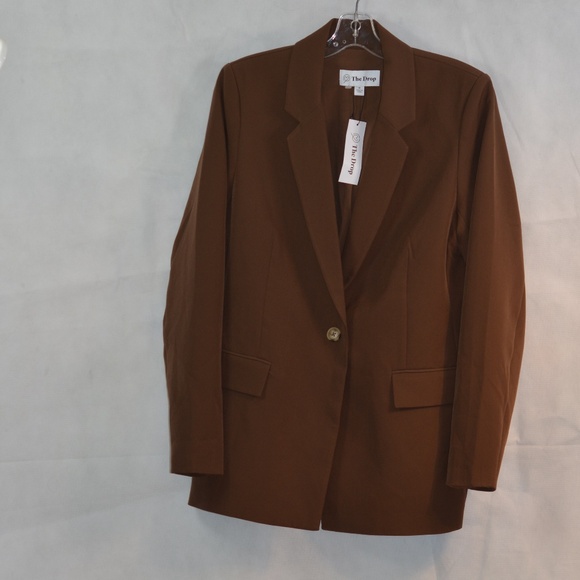 Brown Blazer SZ M The Drop NWT - Picture 1 of 8